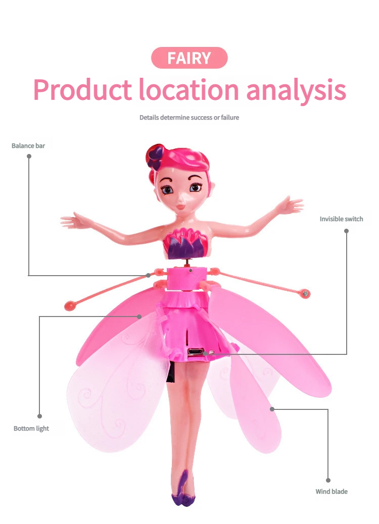 Crystal Flyers Interactive Flying Doll
