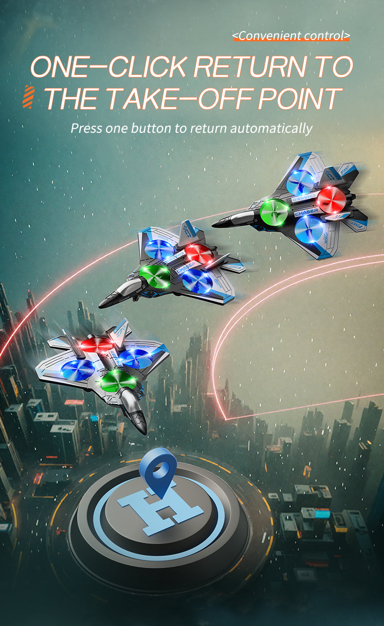 LED Flying Drone Jet – Easy Control for KidS