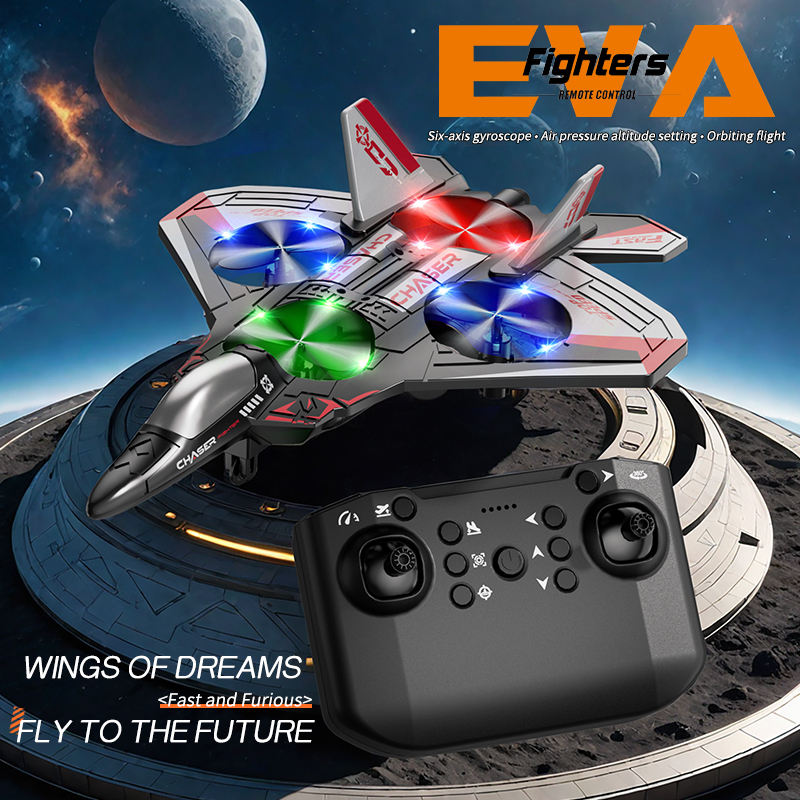 LED Flying Drone Jet – Easy Control for KidS